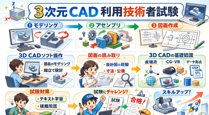 Chinh phục Kỳ thi 3次元CAD利用技術者試験: Lộ trình từ A-Z
