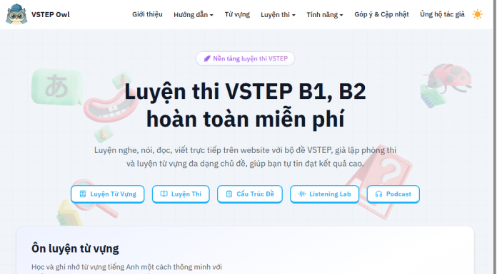Review VSTEP Owl — Nền Tảng Luyện Thi VSTEP B1/B2 Miễn Phí Mà Mình Đang Dùng Hàng Ngày